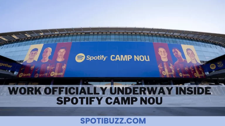 Work Officially Underway Inside Spotify Camp Nou