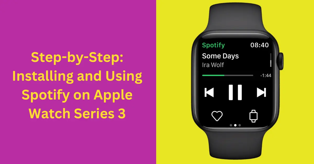 Spotify On Apple Watch Series 3