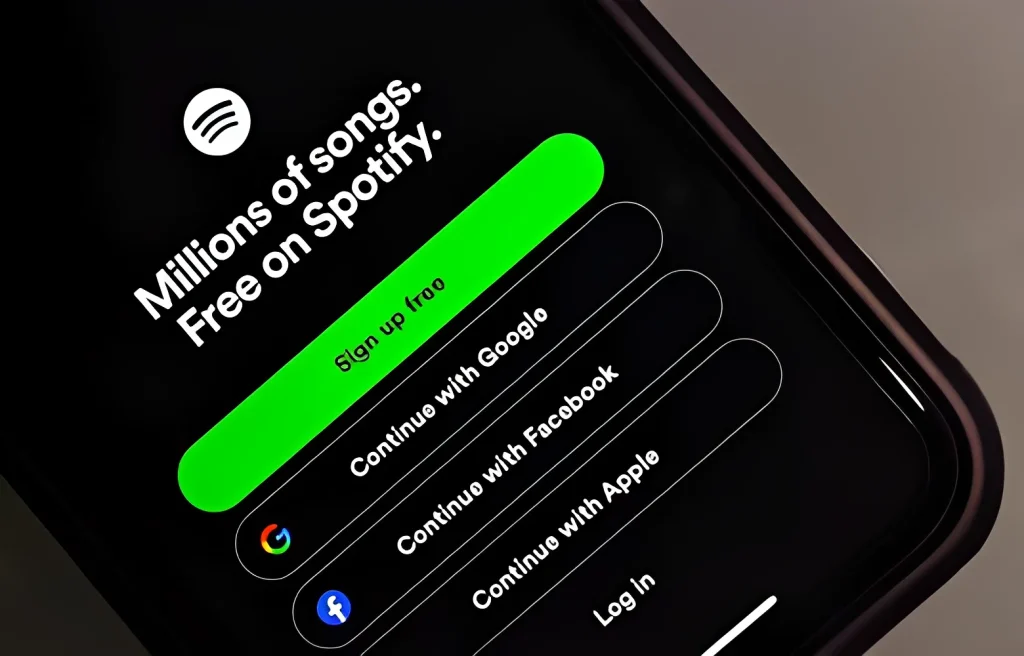Spotify'a giriş yap